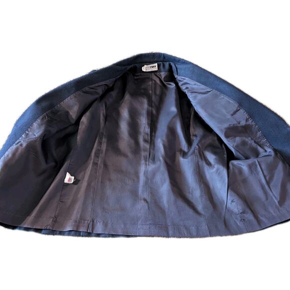 Academia 1970s rrrrRuss Navy Wool Blazer Women’s 14 | Gold Crest Button | Preppy - Picture 11 of 16